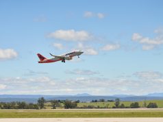 Western Sydney takes flight as first plane leaves from new airport